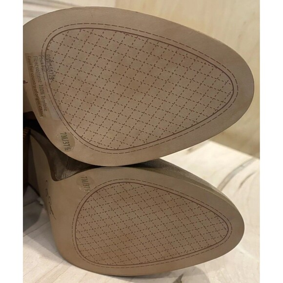 Jessica Simpson Rustina Over The Knee Boot Sandstone Patchwork Vegan Leather 7M - Picture 7 of 8